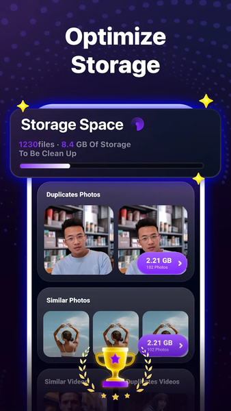 PhotoSweep: AI storage cleaner - Image screenshot of android app