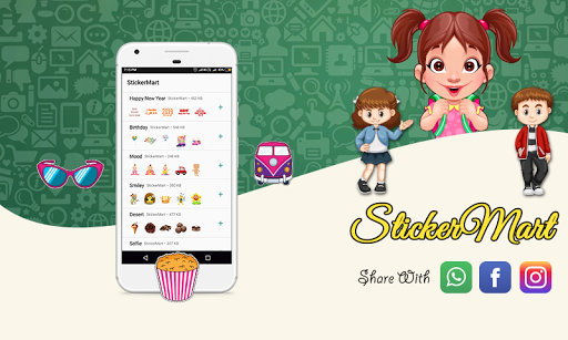 Stickers for WAStickerApps - Personal StickerMart - عکس برنامه موبایلی اندروید