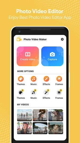 Photo Video Maker with Music - عکس برنامه موبایلی اندروید