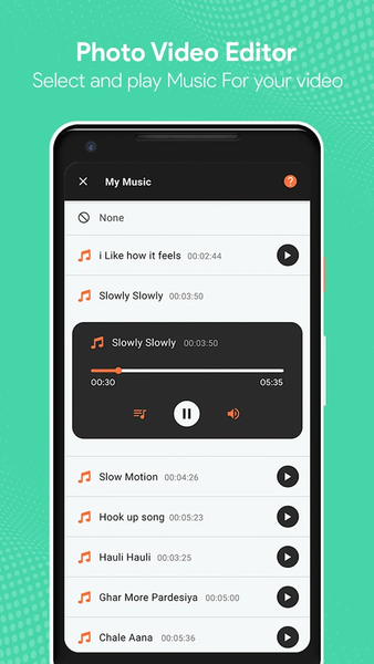 Photo Video Maker with Music - عکس برنامه موبایلی اندروید
