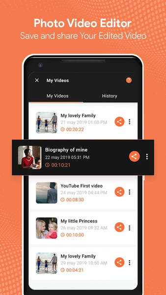 Photo Video Maker with Music - عکس برنامه موبایلی اندروید