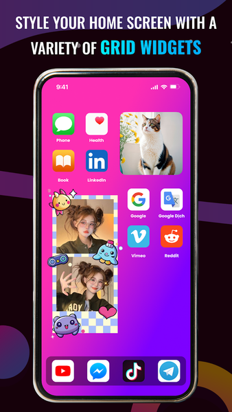 Photo Widget: Cute Home Screen - Image screenshot of android app