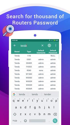 WiFi Router Password - عکس برنامه موبایلی اندروید