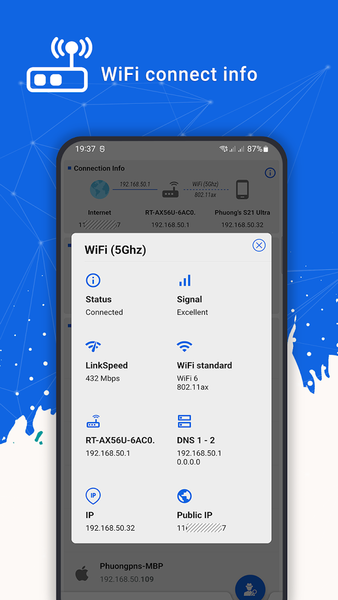 Who Uses My WiFi Pro - عکس برنامه موبایلی اندروید
