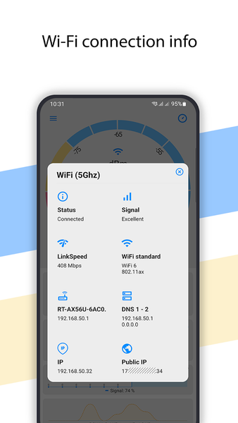 Net Signal Pro:WiFi & ۵G Meter - عکس برنامه موبایلی اندروید