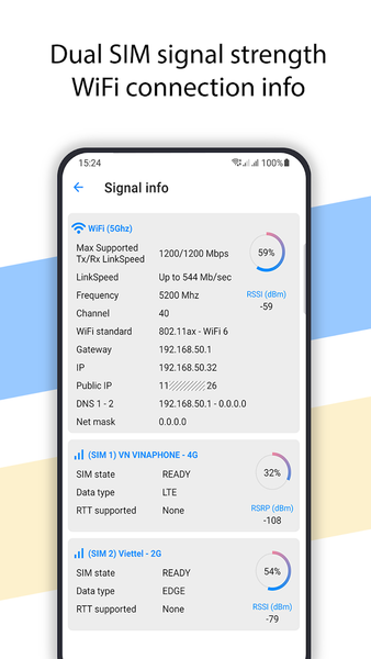 Net Signal Pro:WiFi & ۵G Meter - عکس برنامه موبایلی اندروید