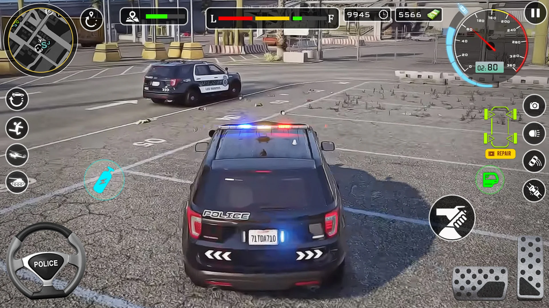 US Police Car Chase Game - Gameplay image of android game