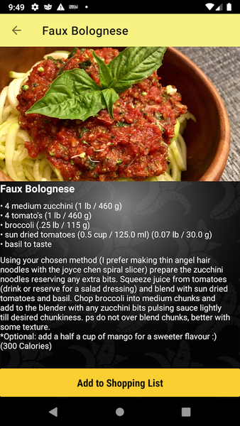 The Raw Advantage Recipes - عکس برنامه موبایلی اندروید