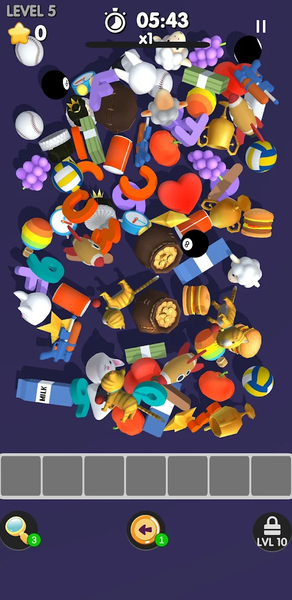 Tile Toy Match 3D - Gameplay image of android game