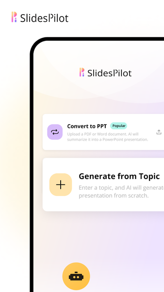 SlidesPilot: AI PowerPoint - Image screenshot of android app