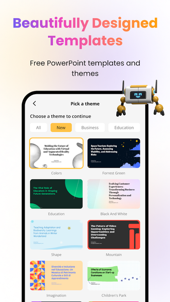 SlidesPilot: AI PowerPoint - عکس برنامه موبایلی اندروید