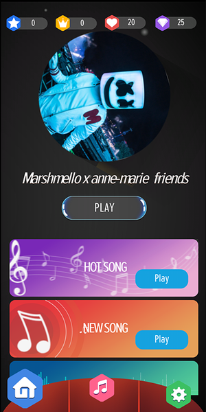 Marshmello Perfect Piano Tiles - Gameplay image of android game