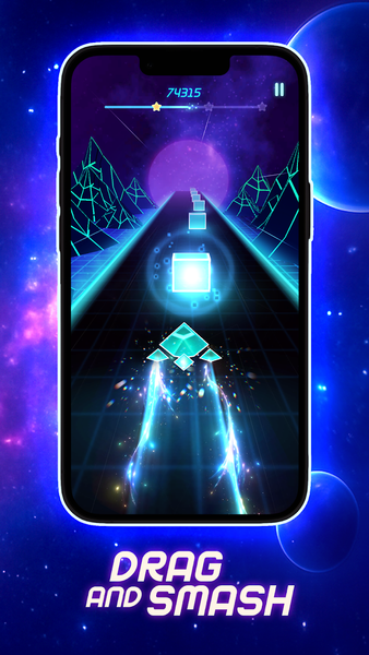 Beat Rush: Cyber Neon Rhythm - عکس بازی موبایلی اندروید