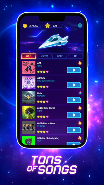 Beat Rush: Cyber Neon Rhythm - عکس بازی موبایلی اندروید
