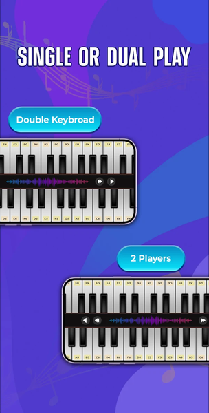 Piano Keyboard: Play & Learn - عکس برنامه موبایلی اندروید