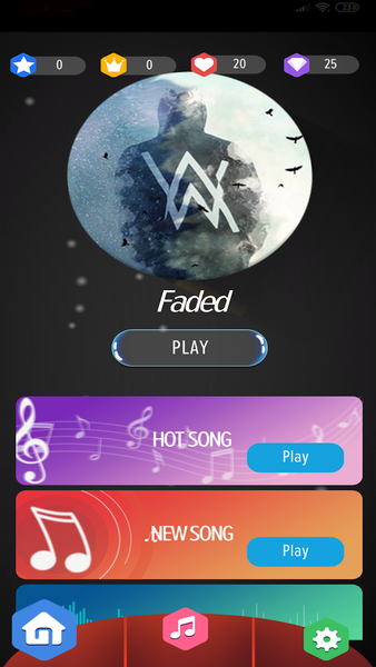 Alan Walker Piano Tiles Perfec - Gameplay image of android game