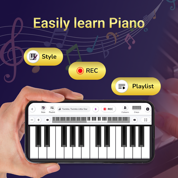 Easy Piano Learning App - عکس برنامه موبایلی اندروید