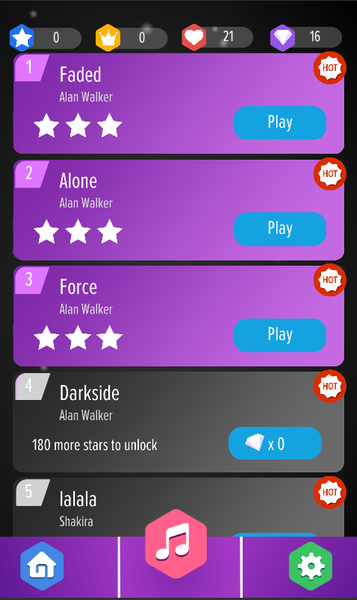 Alan Walker DJ - Piano Tiles R - Gameplay image of android game