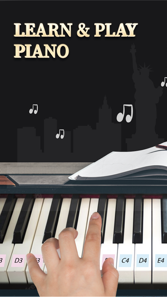 Learn Piano - Real Keyboard - عکس برنامه موبایلی اندروید