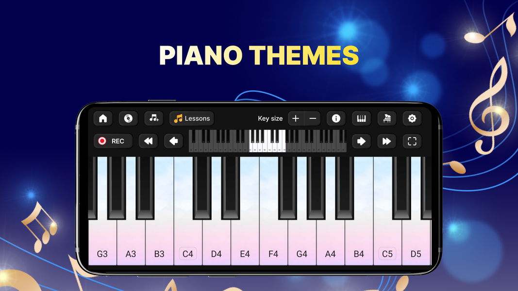 Piano Keyboard: Learn Piano - عکس برنامه موبایلی اندروید