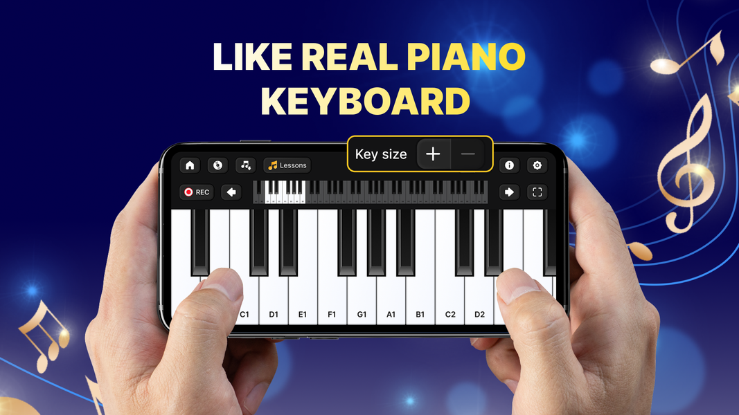 Piano Keyboard: Learn Piano - عکس برنامه موبایلی اندروید