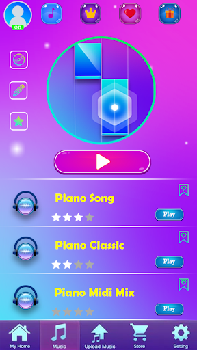 BTS Piano kpop game - Gameplay image of android game