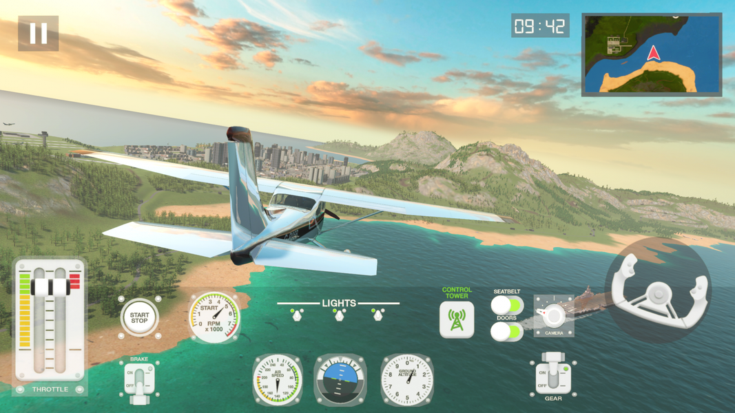 Airplane Flight Simulator - Gameplay image of android game