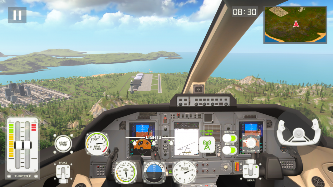 Airplane Flight Simulator - عکس بازی موبایلی اندروید
