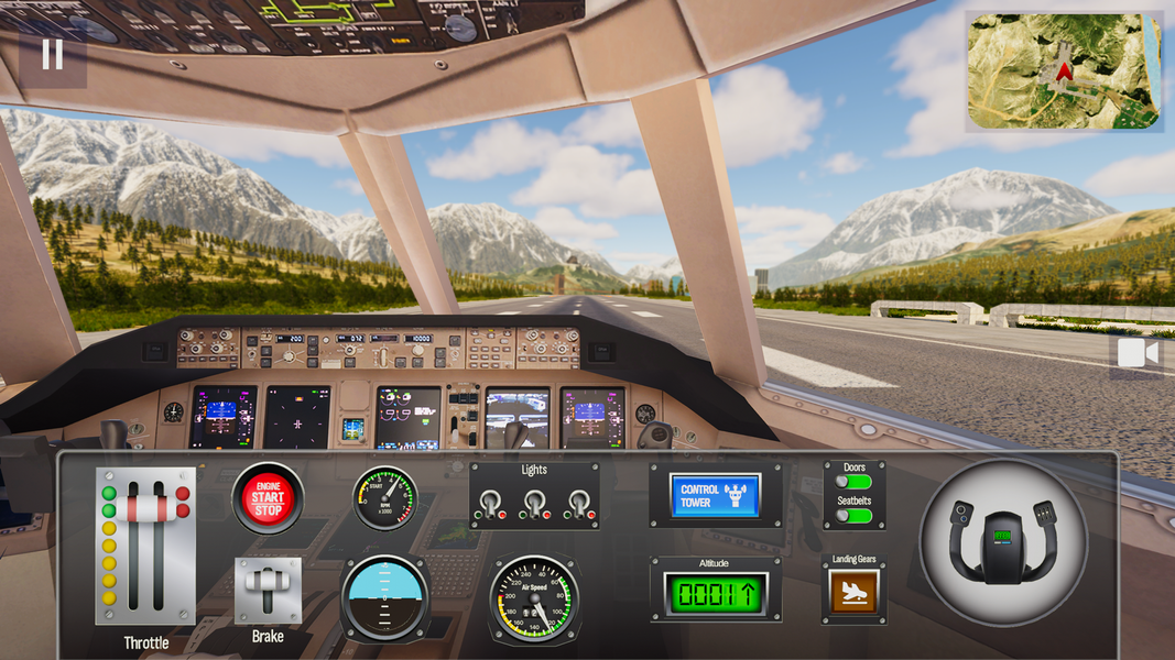 Airplane Pro: Flight Simulator - عکس بازی موبایلی اندروید