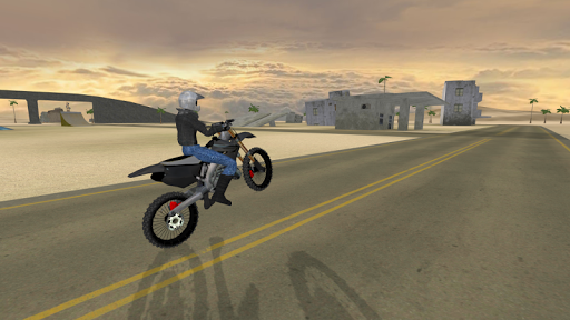 Bike Driving Simulator 3D - Gameplay image of android game