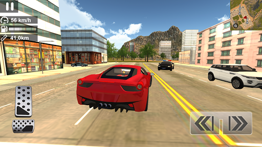 Crime City Car Driving Simulator - Gameplay image of android game