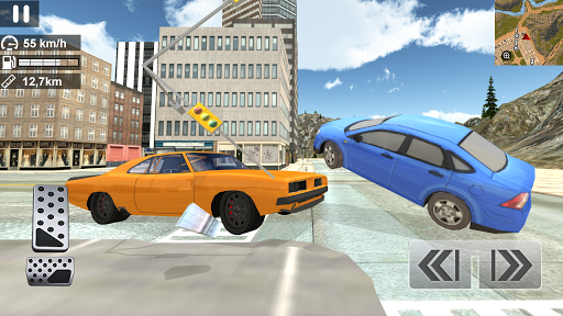 Crime City Car Driving Simulator - Gameplay image of android game