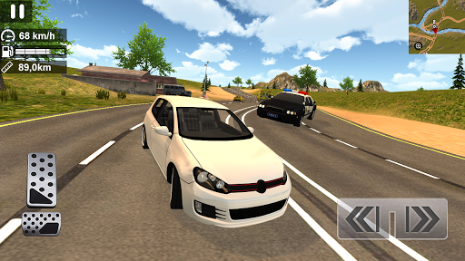 Crime City Car Driving Simulator - Gameplay image of android game
