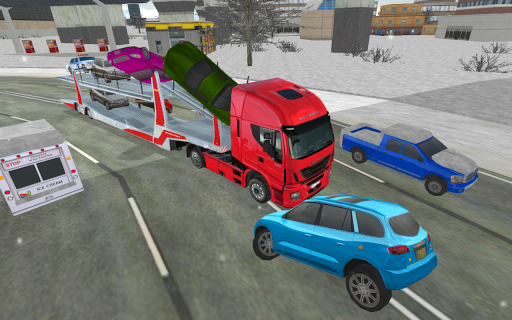 Euro Truck Driving Simulator - Gameplay image of android game