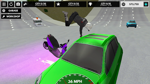 Extreme Bike Driving 3D - Gameplay image of android game