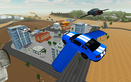 Flying Car Driving Simulator - Gameplay image of android game