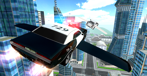 Flying Police Car Driving - Gameplay image of android game
