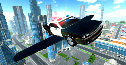 Flying Police Car Driving - Gameplay image of android game