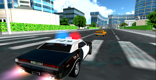 Flying Police Car Driving - Gameplay image of android game