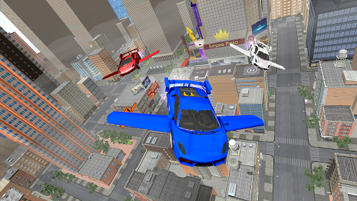 Flying Sports Car Simulator - Gameplay image of android game
