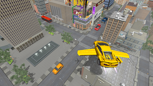 Flying Sports Car Simulator - Gameplay image of android game