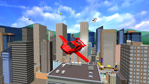Flying Sports Car Simulator - Gameplay image of android game
