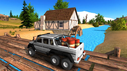 6x6 Offroad Truck Driving Simulator - Gameplay image of android game