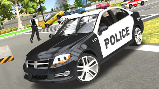 Police Car Chase Cop Simulator - Gameplay image of android game