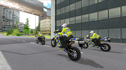 Police Motorbike Simulator 3D - Gameplay image of android game