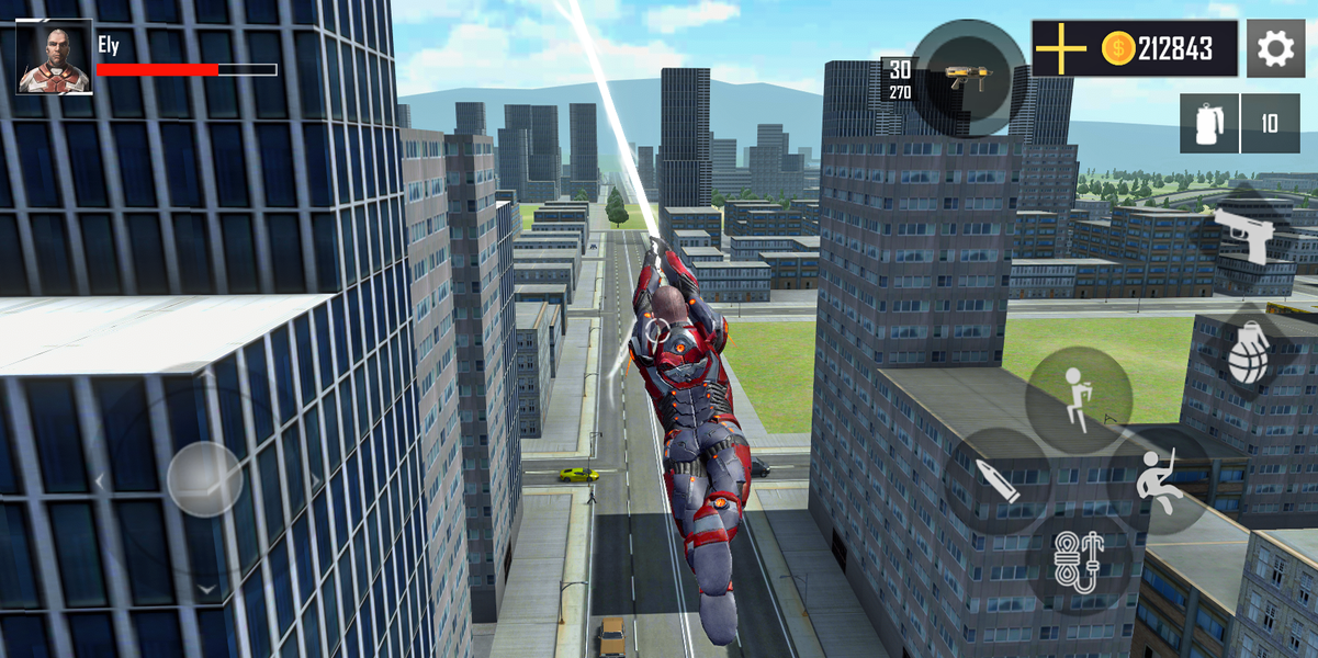 Super Hero Rope Crime City - Gameplay image of android game