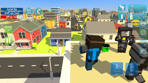 Block Gun Pixel Jetpack - Gameplay image of android game