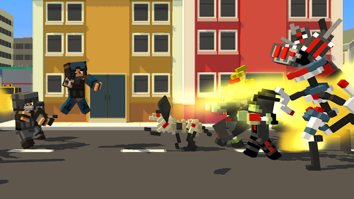 Block Gun Pixel Jetpack - Gameplay image of android game