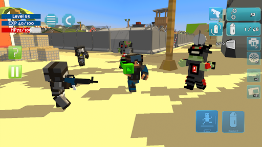 Block Gun Pixel Jetpack - Gameplay image of android game