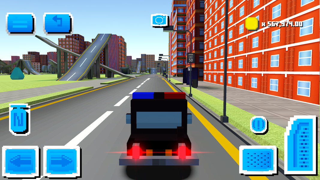 Blocky Car Driving - عکس بازی موبایلی اندروید